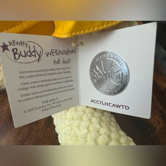 NWT Wellington the duck by  Scentsy - Picture 6 of 7